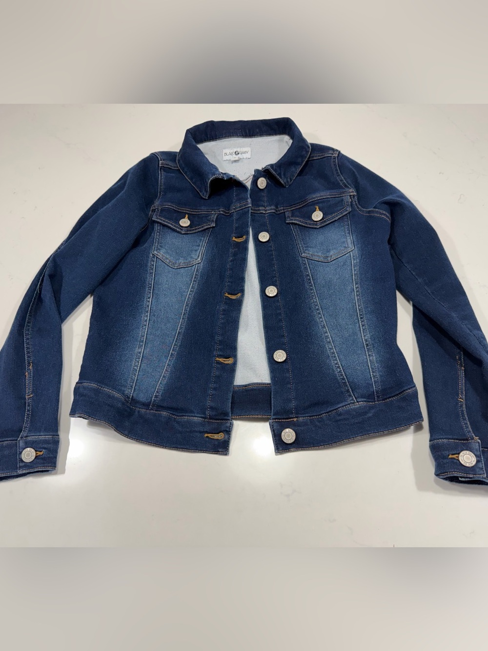 Daisy Girls Dark Blue Denim Jacket - read description.